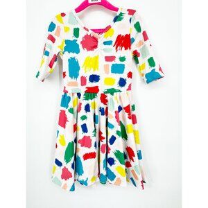 Dotdotsmile Ballerina Dress Size 3/4 Multi Color Paint Spots